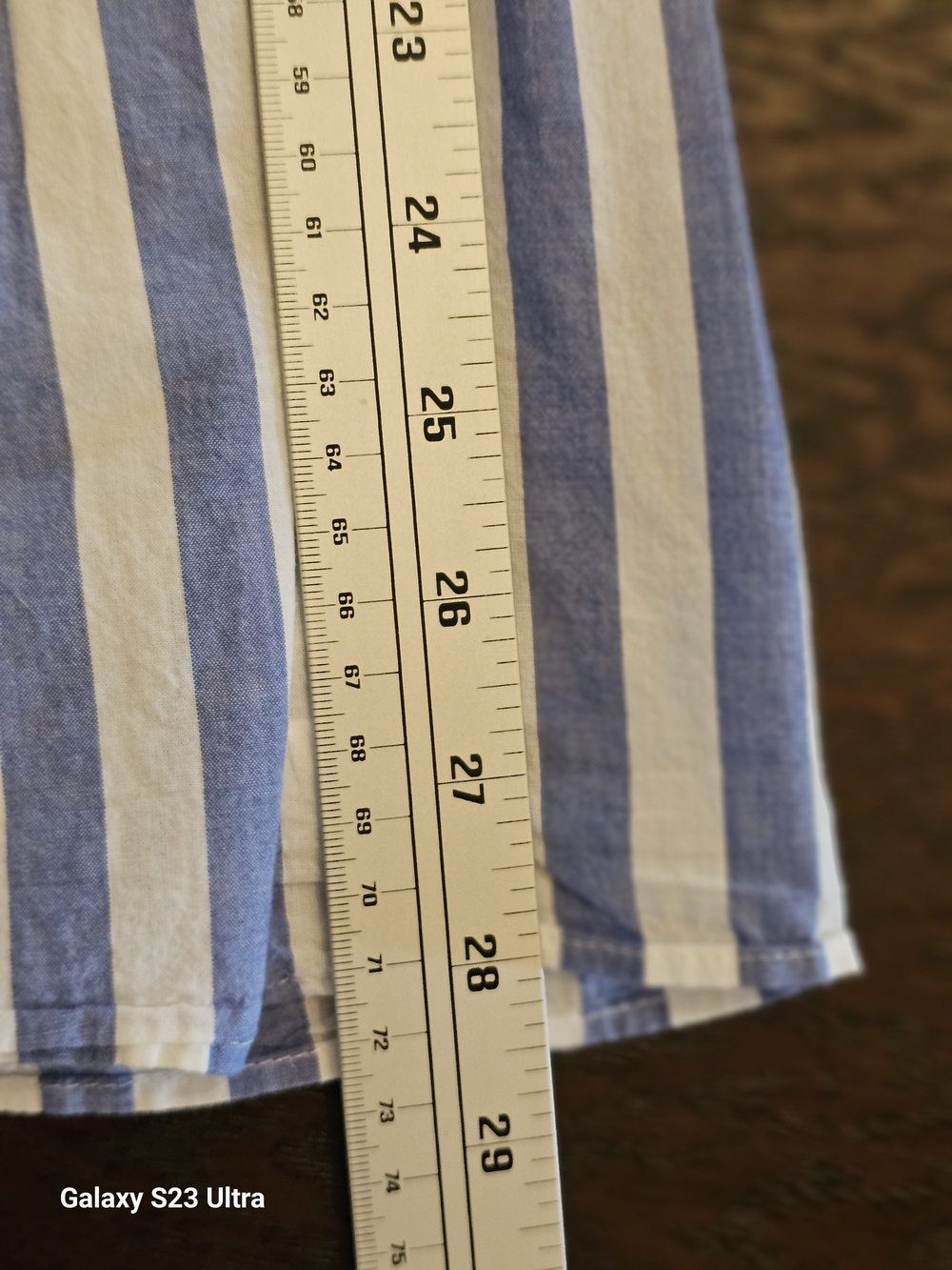 J. Crew Blue and White Striped Tiered Midi Skirt - Picture 7 of 7
